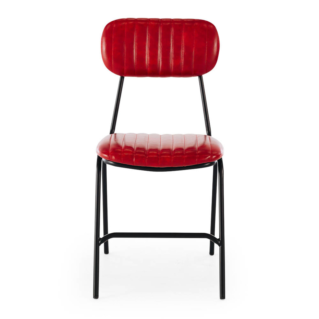 Datsun Dining Chair Vintage Red PU image 1